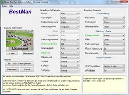 Modul neue BESTSHOT Szene erstellen